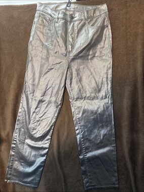 LOFT Metallic Silver women’s pants